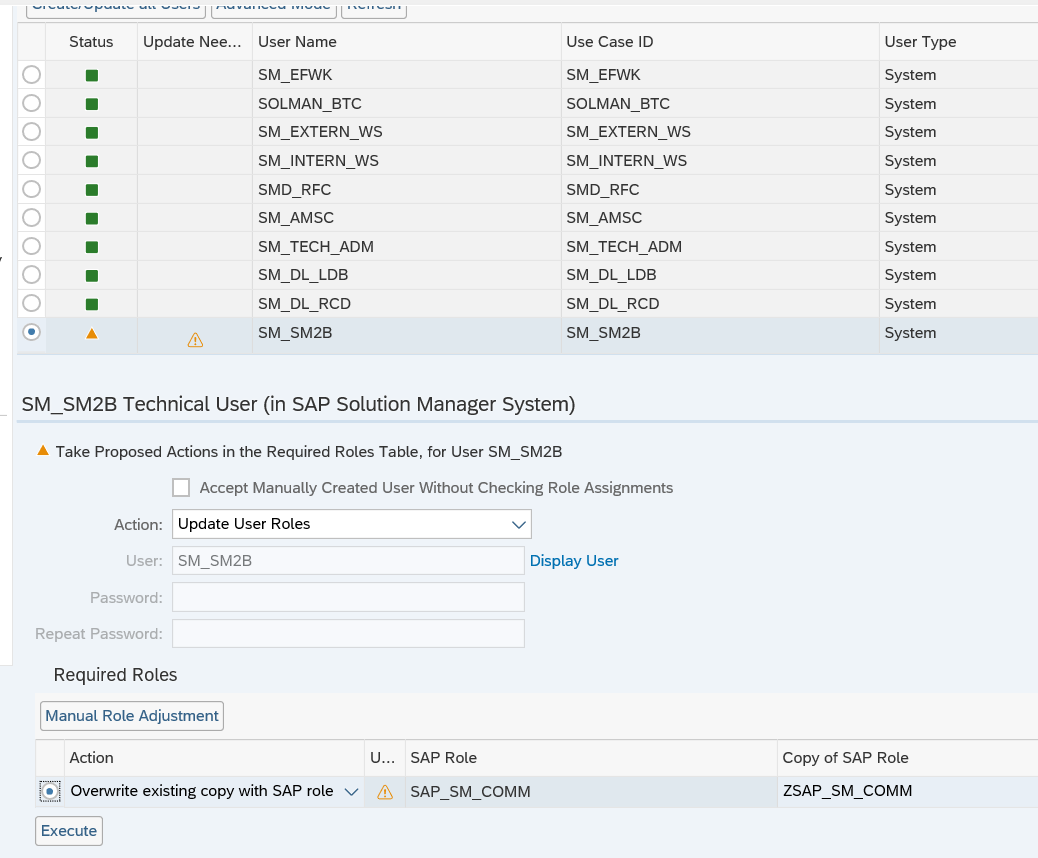 SM:SERVICE CONTENT UPDATE job fails with the error