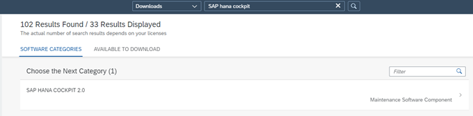SAP Hana cockpit 2.0 sap downloads