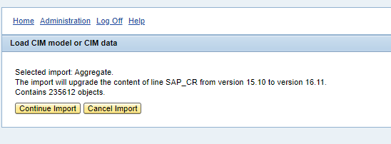 SAP_CR from version 15.10 to version 16.11