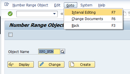 SNRO --> SPO_NUM --> Go to --> Interval Editing