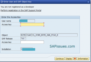 How to get SAP developer Access key? - SAPissues.com