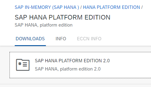 SAP HANA PLATFORM EDITION 2.0